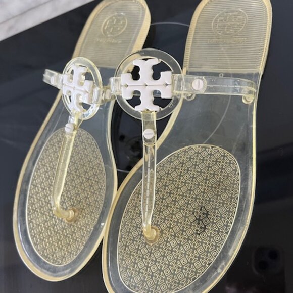 Tory Burch  Mini Miller Jelly Thong Sandals Sz 8 Dustbag - Picture 14 of 16